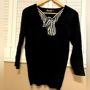 7th Ave Design Studios by New York & Company Medium Black Sweater